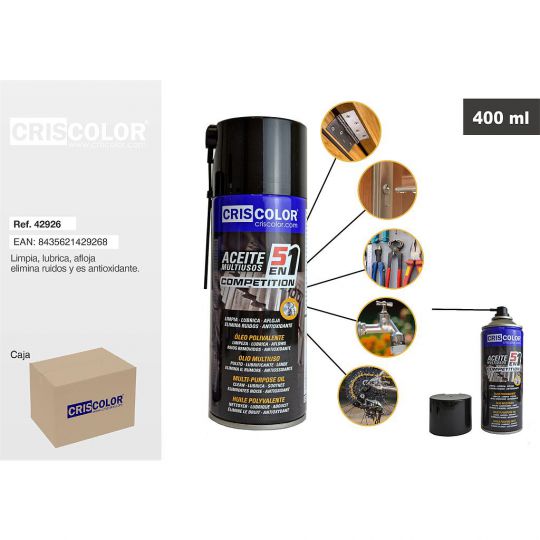 ACEITE MULTIUSOS 5 EN 1 400ML (Caja de 12Und).