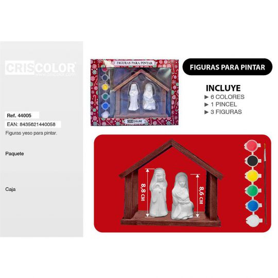 FIGURAS NAVIDAD NACIMIENTO 3UDS