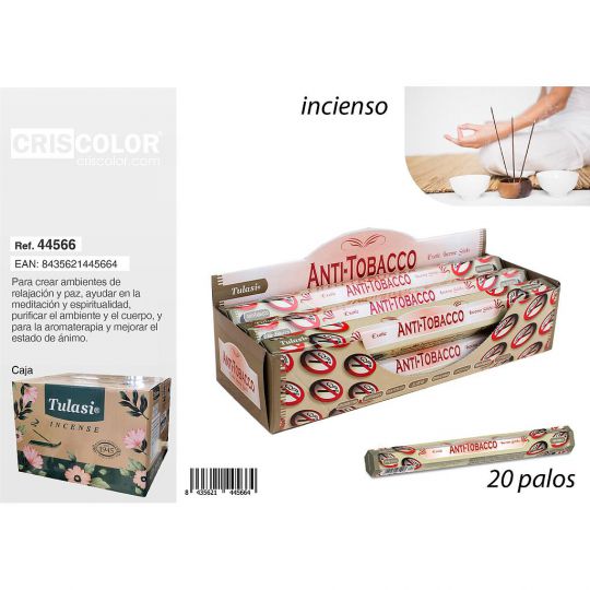 INCIENSO TULASI CLASSIC ANTI TOBACCO (Caja 6 Paquetes)