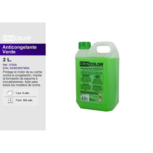 [40905] ANTICONGELANTE VERDE 2 LITROS