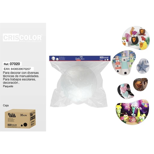 [07020] BOLA POREX 35CM "Partida" (Precio Unitario)