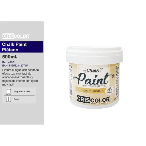 [42071] CHALK PAINT 500ML PLATANO