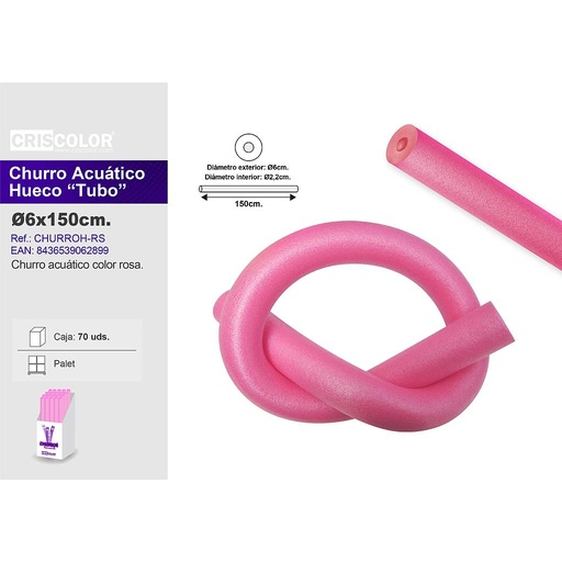 [CHURROH-RS] CHURRO HUECO 150CM ROSA