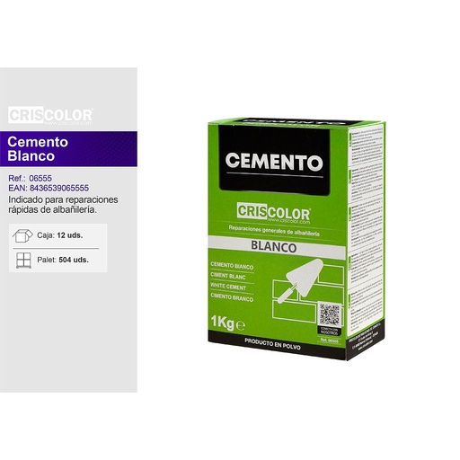 [06555] ECOBRICO CEMENTO BLANCO 1KG