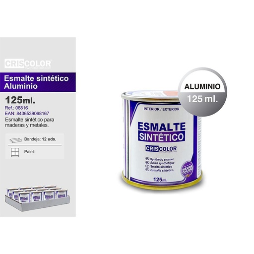 [06816] ESMALTE SINTETICO ALUMINIO 125ML