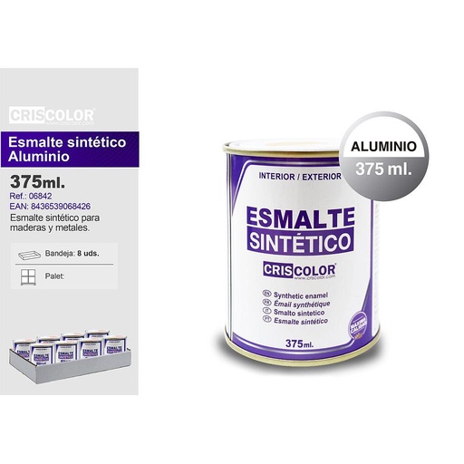 [06842] ESMALTE SINTETICO ALUMINIO 375ML