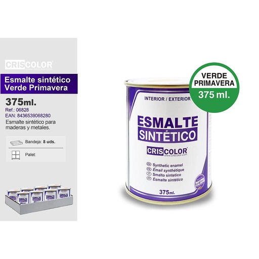 [06828] ESMALTE SINTETICO VERDE PRIMAVERA 375ML