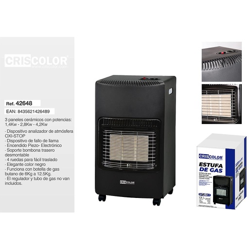 [42648] ESTUFA DE GAS CRISCOLOR 