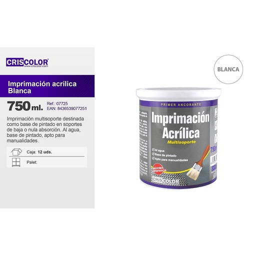 [40724] IMPRIMACION ACRILICA BLANCA 750ML
