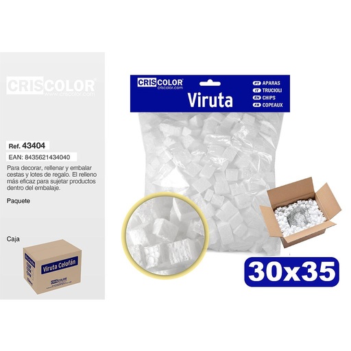 [43404] VIRUTA POREX CUADRADO 30x35 (Bolsa)