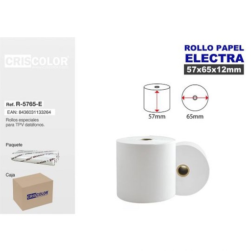 [R-5765-E] ROLLO ELECTRA 57X65MM (Pack 10 Und).