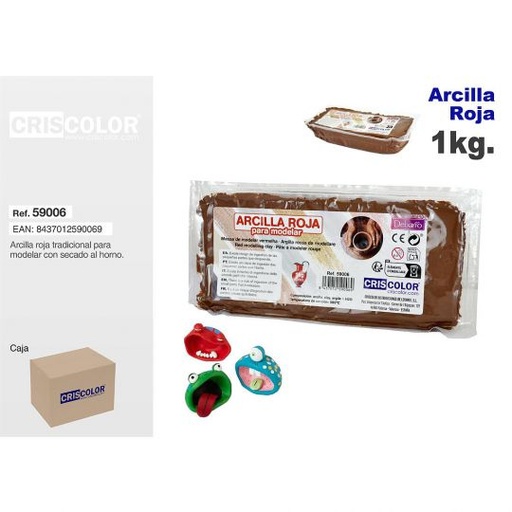 [59006] ARCILLA ROJA MOLDEAR 1KG  (Precio Unitario)