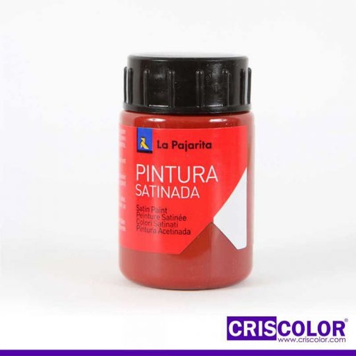 [111122-L08] PINTURA SATINADA LA PAJARITA OXIDO ROJO L-08 35ML (Precio Unitario)