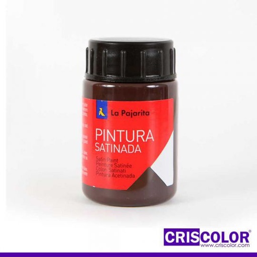 [111522-L10] PINTURA SATINADA LA PAJARITA MARRON L-10 35ML (Precio Unitario)