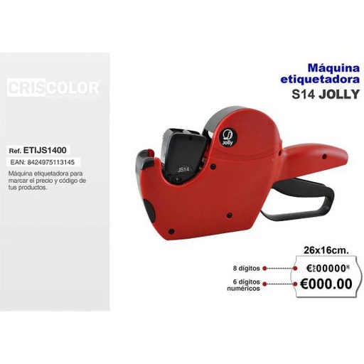 [ETIJS1400] MAQUINA ETIQUETADORA S-14 JOLLY