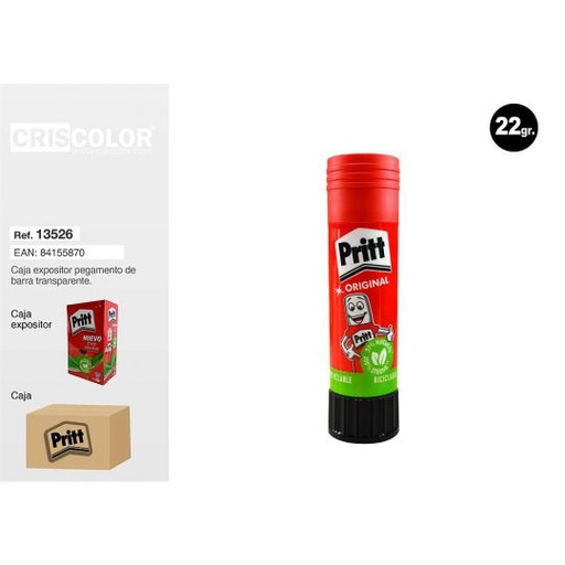 [13526] PEGAMENTO PRITT BARRA 22GR
