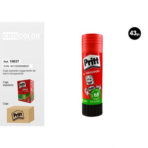 [18637] PEGAMENTO PRITT BARRA 43GR
