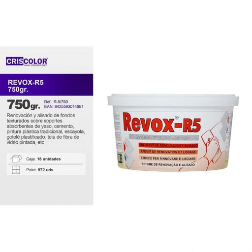 REVOX ENLUCIDO EN PASTA 750G