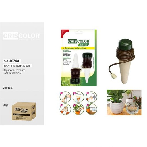 [42703] REGADORES AUTOMÁTICOS DE PLANTAS Pack 2 UDS