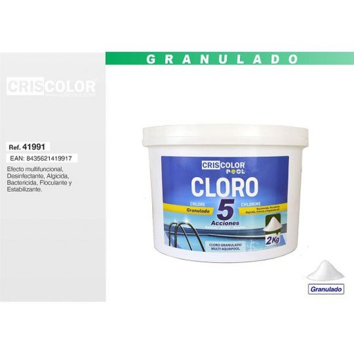 [41991] CLORO GRANULADO 5 ACCIONES 2KG