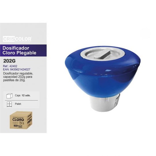 [42402] DOSIFICADOR DE CLORO 202G PLEGABLE