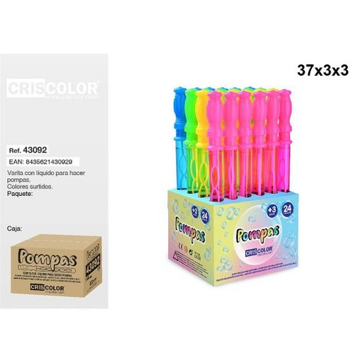 [43092] POMPAS COLORES MANGO REDONDO (Precio Unitario)