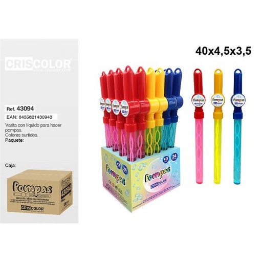 [43094] POMPAS COLORES MANGO COLGADOR  (Precio Unitario)