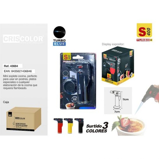 [43684] MINI SOPLETE COCINA S400 TURBO (Precio Unitario)