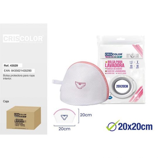 [43529] BOLSA PARA LAVADORA 20X20CM ROPA INTERIOR