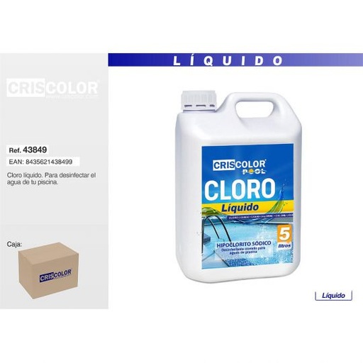 [43849] CLORO LIQUIDO 5 LITROS