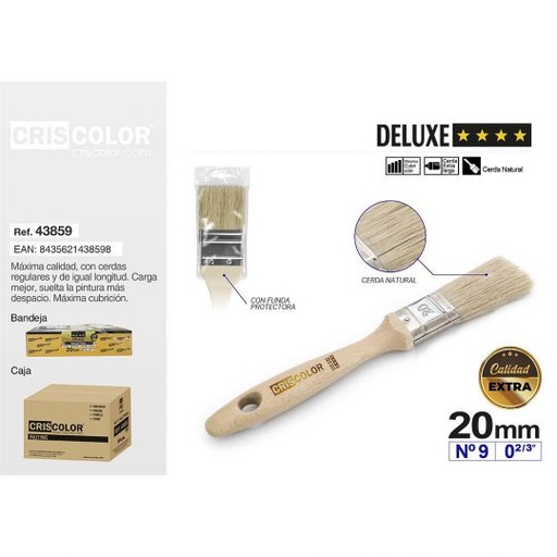 [43859] PALETINA CERDA NATURAL DELUXE 20MM Nº9