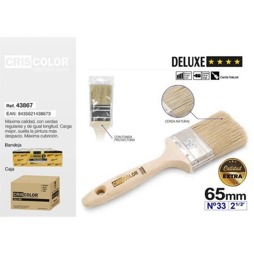 [43867] PALETINA CERDA NATURAL DELUXE 65MM Nº33