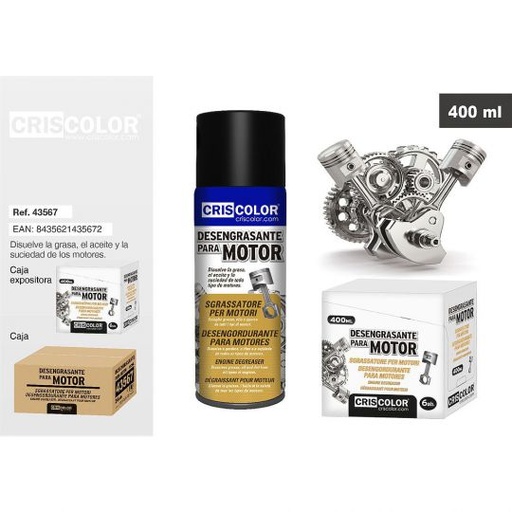 [43567] DESENGRASANTE PARA MOTOR 400ML