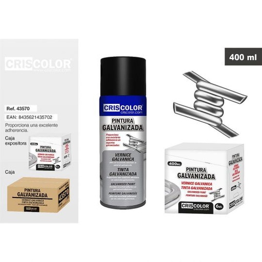 [43570] PINTURA GALVANIZADA 400ML