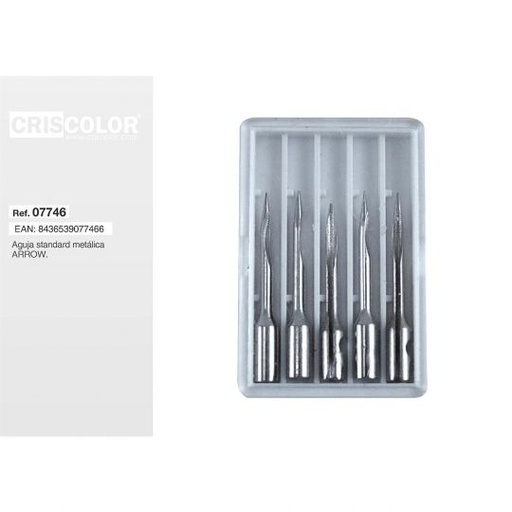 [07746] AGUJA STANDARD METALICA ARROW (PACK 5 UND)