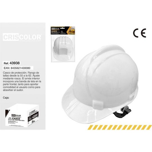 [43938] CASCO PROTECCIÓN BLANCO