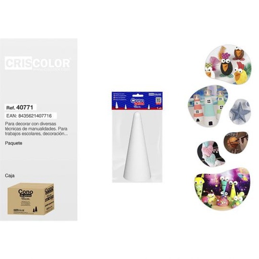 [40771] CONO POREX 15CM