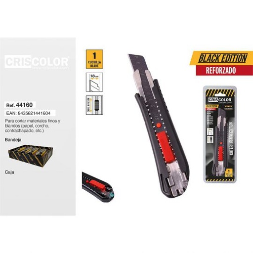[44160] CUTER REFORZADO BLACK EDITION 18MM