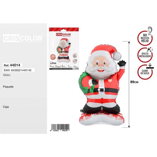 [44014] GLOBO PAPA NOEL 89CM