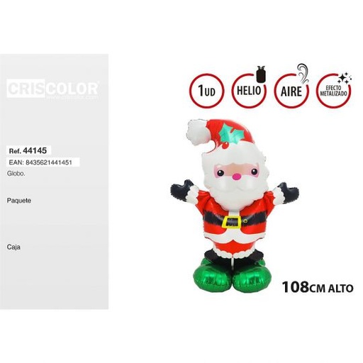 [44145] GLOBO PAPA NOEL 108CM