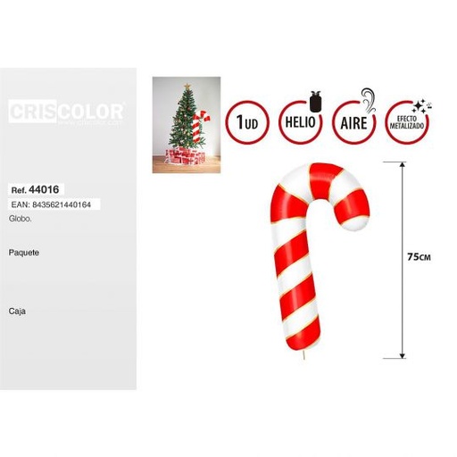 [44016] GLOBO FORMA CARAMELO 75CM