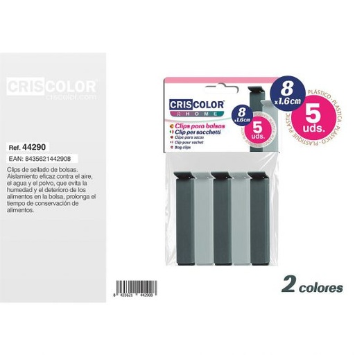 [44290] CLIPS BOLSAS PEQUEÑAS (PINZA CIERRE PEQ.)