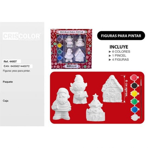 [44007] FIGURAS NAVIDAD 4UDS