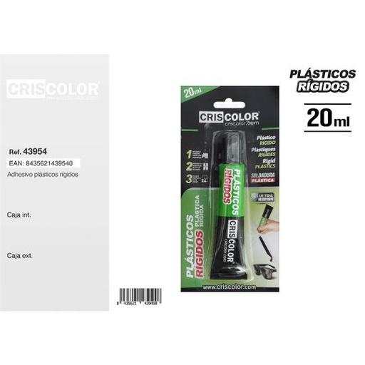 [43945] ADHESIVO PLASTICOS RÍGIDOS 20ML