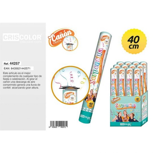 [44257] CAÑON FIESTA SERPENTINA 40CM