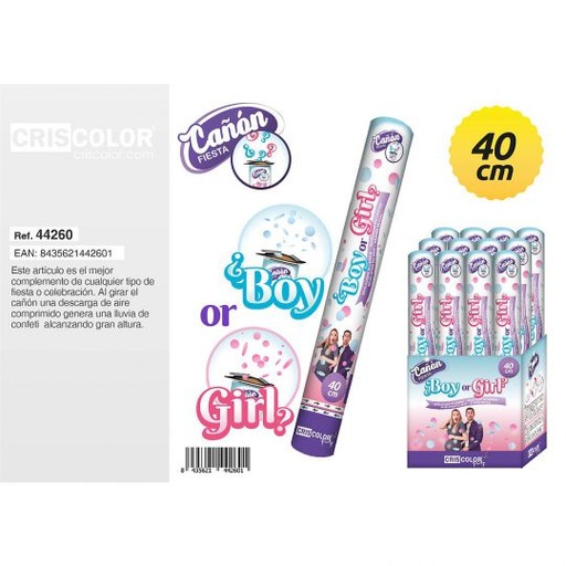 [44260] CAÑON FIESTA BOY OR GIRL 40CM