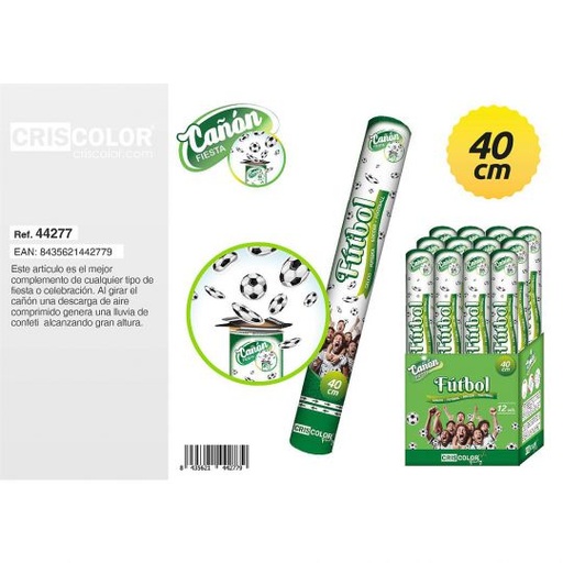 [44277] CAÑON FIESTA FUTBOL 40CM