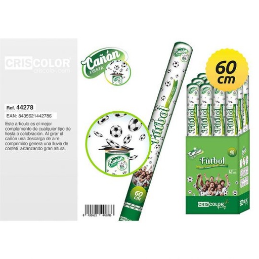 [44278] CAÑON FIESTA FUTBOL 60CM