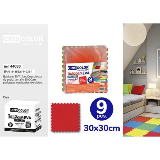 [44033] BALDOSA EVA COLORES 30X30CM 9 PCS.