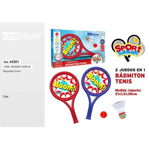 [44351] SPORT SUMMER RAQUETA BOOM 21X38CM